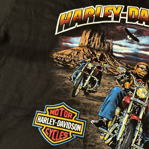 Camiseta negra Harley Davidson If You Don’t Make Dust You Eat Dust 1987 vintage - Imagen 3 de 11
