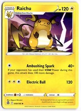 Pokemon TCG Raichu Silver Tempest 050/195 Regular Uncommon NM/M