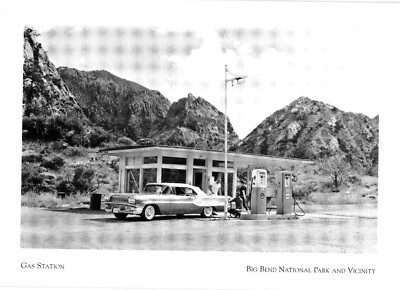 Postcard Gas Station Big Bend National Park and Vicinity