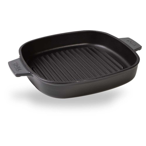 Woll "IRON" Steakpfanne mit Rillen, 24 x 24 cm, Inkl. Steakpresse - Carbon Grey - Bild 3 von 7