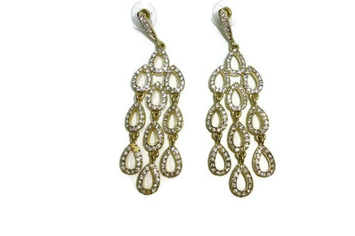 Pendientes Charter Club Hipoalergénicos Mujer Cristal Lágrimas - Imagen 2 de 3