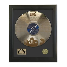 Pink Floyd Shine On You Crazy Diamond Laser Etched Gold LP Record Framed Display