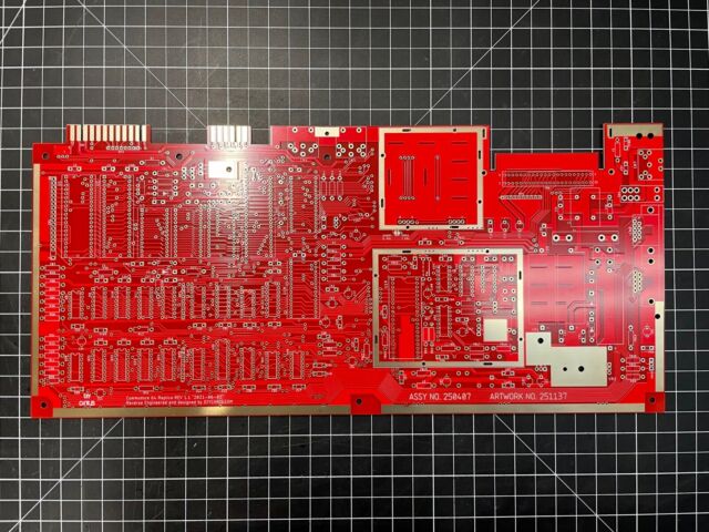 Commodore 64 – 250407 Replica Main Board (Motherboard) - Red Commodore 64 – 250407 Replica Main Board (Motherboard) - Red