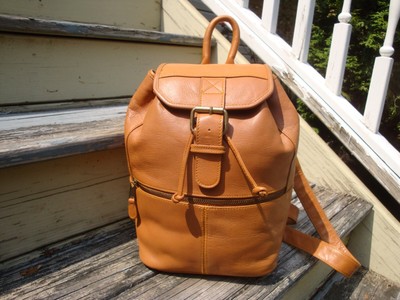 marlboro leather backpack