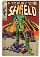NICK FURY #8 5.0 // SILVER AGE FRANK SPRINGER COVER MARVEL COMICS 1969