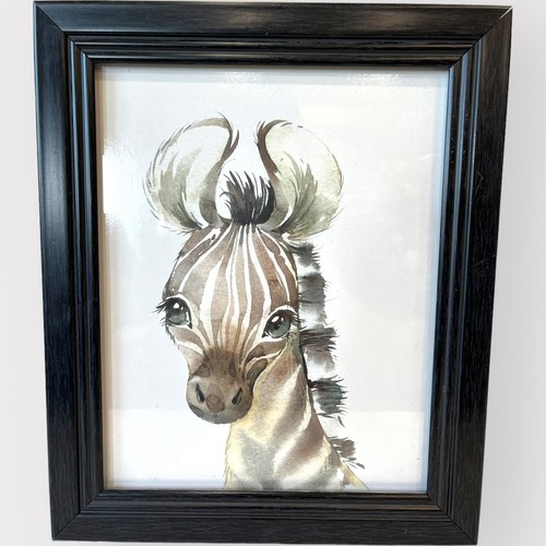 Arte Bebé León Cebra Jirafa Elefante Safari Animales Selva Guardería Conjunto de Imágenes 4 - Imagen 5 de 7