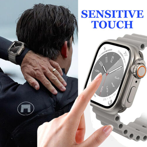 For Apple Watch Series 9 8 7 6 5 4 SE 44/45MM Full Case Screen Cover Like Ultra - Picture 14 of 18