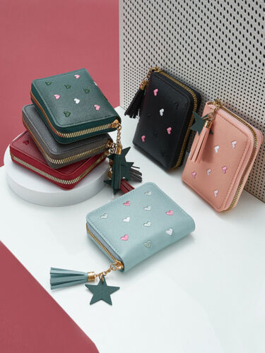 Women Wallet Ladies Tassel Wallet Zipper Pu Leather Coin Purse Hand Wallet US 、 - Picture 16 of 21