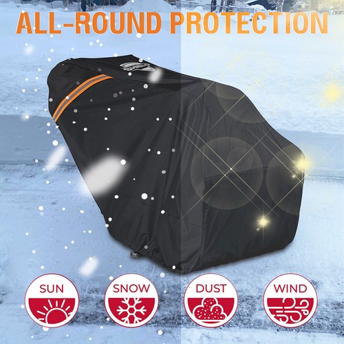 600D Heavy Duty Snow Blower Thrower Cover Two/Single Stage Waterproof Protector - Picture 7 of 8