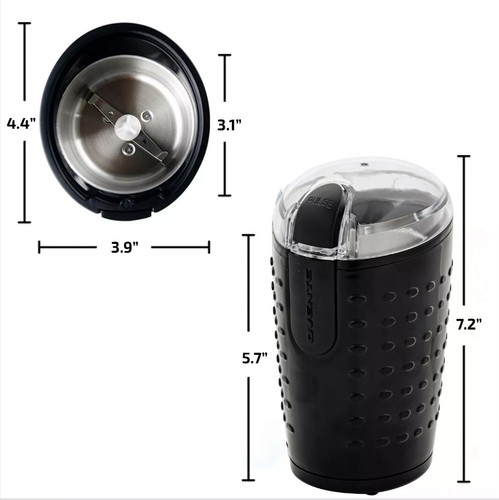 Ovente Electric Small Coffee Grinder 2.5 Ounce Portable & Compact Mill CG225B - Picture 10 of 13