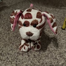 Ganz Webkinz Chocolate Pup Plush HM5116 NO CODE White Brown Pink Candy Accents