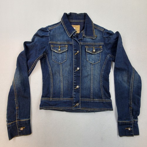 Fishbone Jeansjacke Trucker Denim Damen Größe XS Knopf - Bild 1 von 11