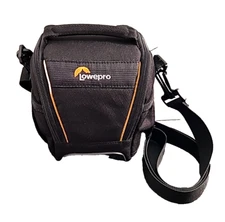 Lowepro Small Camera Bag Case  Black Fits Small Size Cameras Long Strap