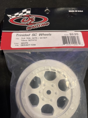 DE Racing Trinidad Short Course Wheels (White) (DER-SCT-10W) - Picture 2 of 2