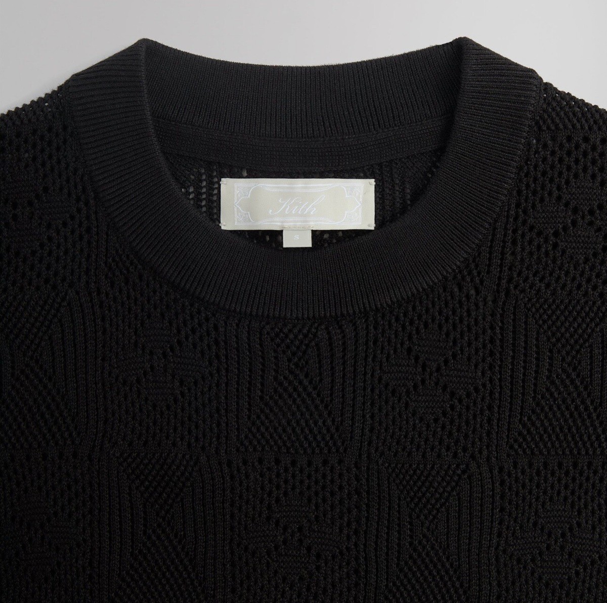 Kith Tilden Crotchet Tee Shirt Black Size M Summer 2024 | eBay