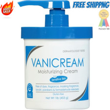 Vanicream Moisturizing Skin Cream with Pump Dispenser 16 fl oz 1 lb Moisturizer