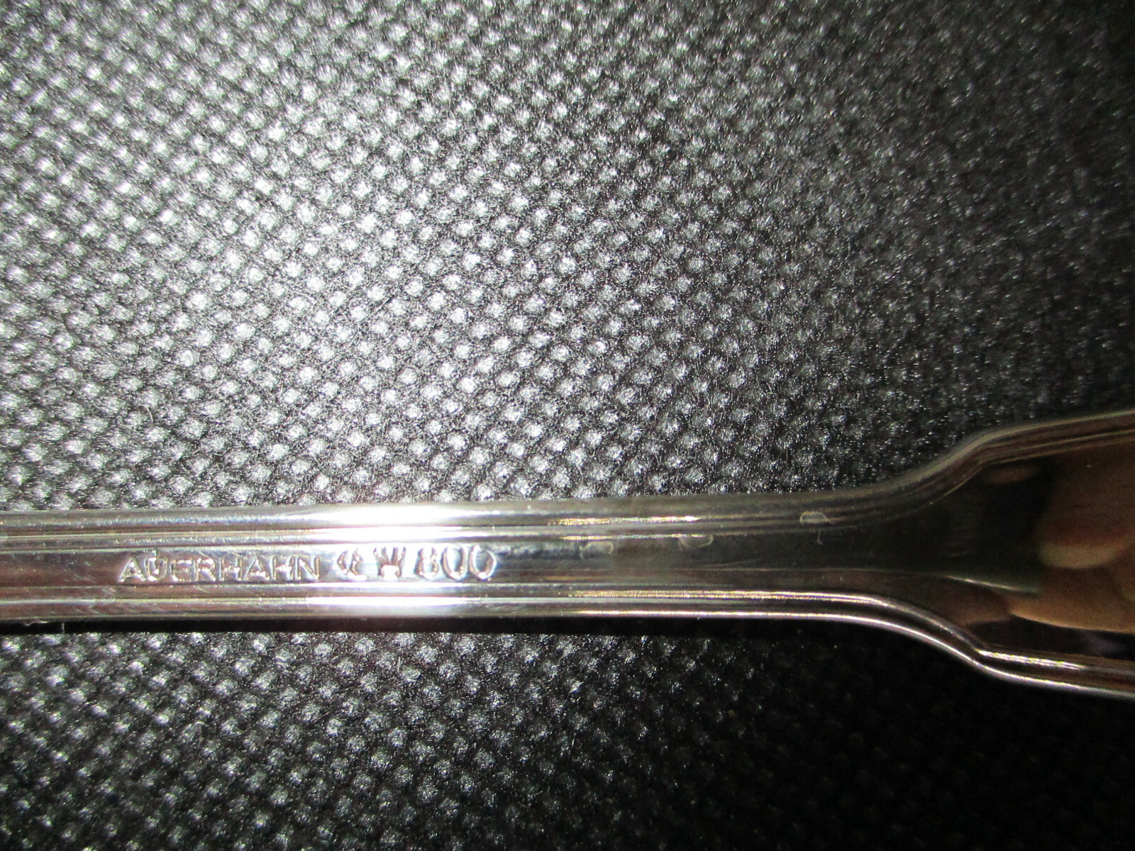Silberbesteck 3-teil. Auerhahn - Messer u. Löffel 925 er Gabel 800 er Silber