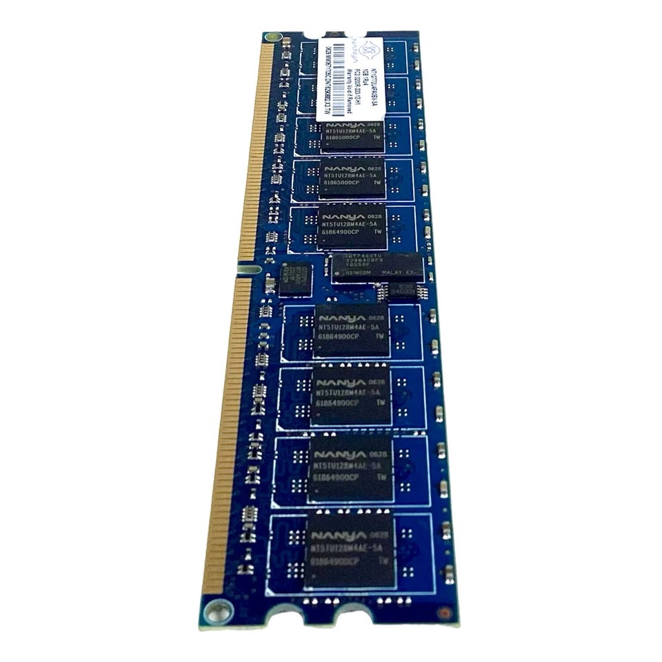Lote x 4 Nanya 1GB 400Mhz PC2-3200R DDR2 ECC Servidor Memoria RAM NT1GT72U4PA0BV-5A Foto 4 de 4