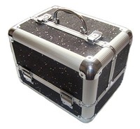 Sparkly Black Aluminium Beauty Make Up Vanity Case Box Nail Hair Box Sparkly Black Aluminium Beauty Make Up Vanity Case Box Nail Hair Box