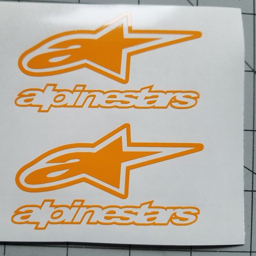 Helmet decals (2) Alpinestars Motorcycle helmet decals, Sticker  - Picture 6 of 6