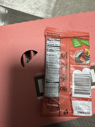 Real Fruit Snack Rolls - Gluten Free, Vegan, and Non-Gmo - Strawberry Pack of 18 - Picture 11 of 12
