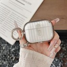 Fr Airpods Pro 2/1 Airpods 4/3/2/1 Coque Transparente Rigide TPU Housse avec Porte-clés