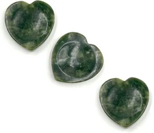 J.C. Walsh and Sons Ltd Connemara Marble Heart Shaped Irish WORRY Stone Set of 3