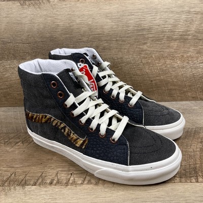 VANS Sk8 Hi Subtle Safari Asphalt Skate Shoes Sneakers Mens 5.5 Womens 7 NEW