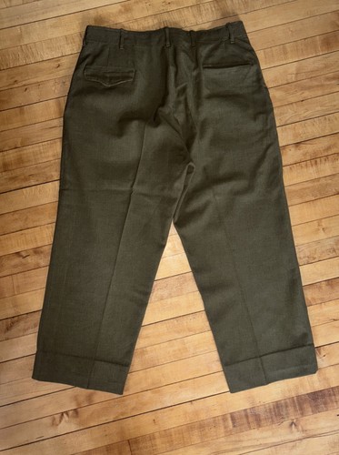 VTG World War 2 Era Wool Trousers 38x27 - Picture 6 of 7