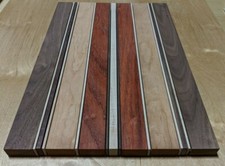  18 13/16" CUTTING BOARD KIT - WALNUT, PURPLE HEART,  PADAUK - FREE SHIPPING 