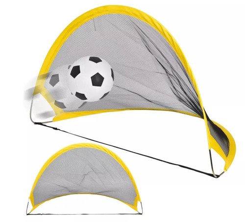 Children 2x Foldable Pop Soccer Goal Training Net Outdoor Birthday X-mas Gift - Picture 3 of 6