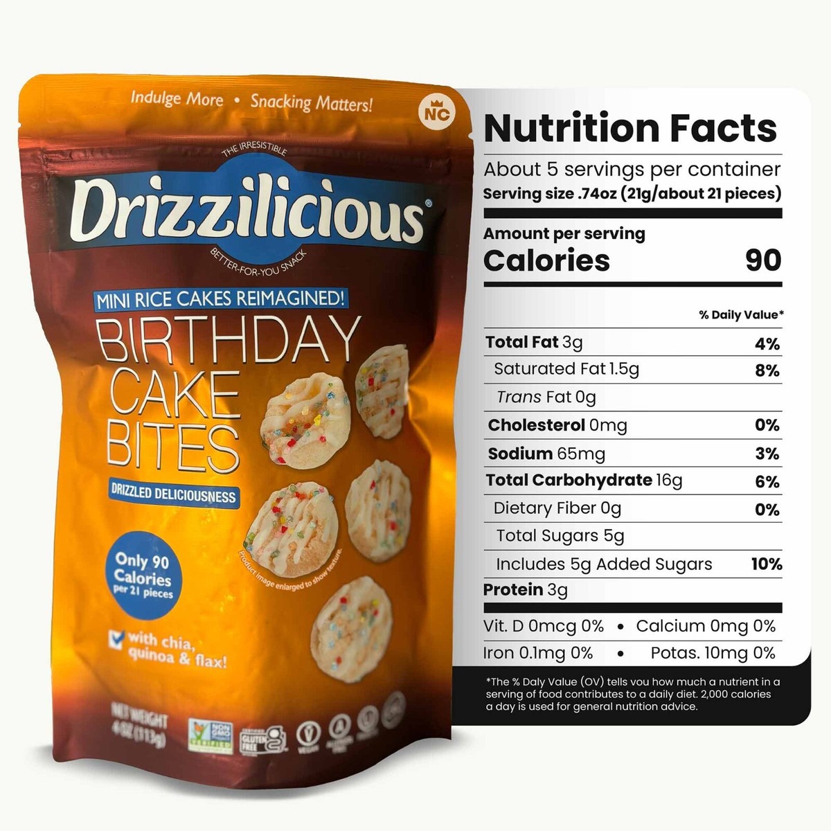 Drizzilicious Mini Rice Cakes - Smores, Bday, Caramel