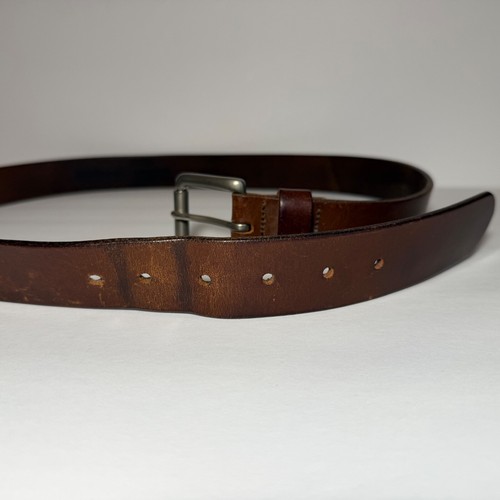 Cinturón de cuero marrón L.L.Bean para hombre talla 40 agujero extra LL Bean EE. UU. - Imagen 10 de 12