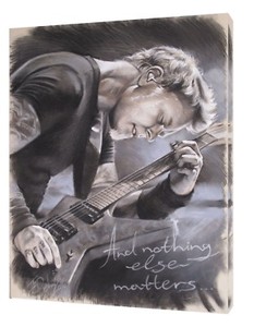 ELVIS PRESLEY WITH CHARCOAL SOFT PASTEL PAINT PRINT ON FRAMED CANVAS WALL ART