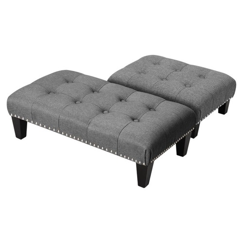 Chesterfield Button Footstool Small Bench Chair Kids Seat Pouffe Stool Footrest - Picture 11 of 15