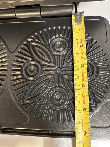 VillaWare Pizzelle Cookie Baker Maker Uno Series Model 2060 IOB Roller Nonstick - Picture 7 of 12