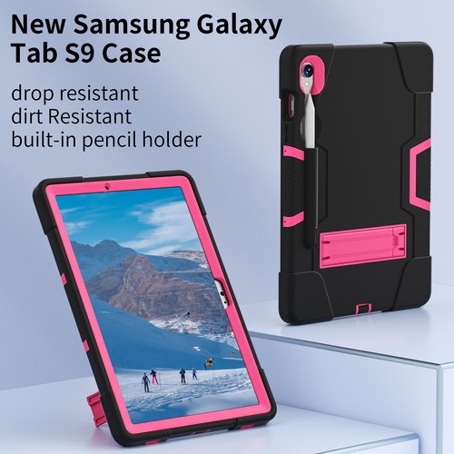 Heavy Duty Case Stand Shockproof Cover For Samsung Tab S9/ FE SM-X710 11'' 2023 - Picture 7 of 27