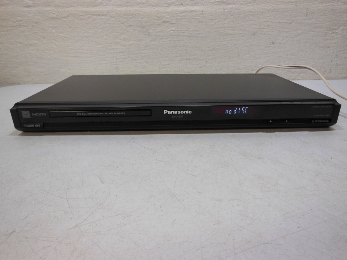 Panasonic DVD-S53 DVD/CD Player - No Remote - Tested 5025232413201