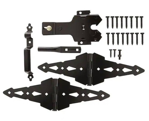 Tor Hardware Kit Schwerlast Außenzaun Everbilt 8" Riegel/Scharniere/Griff