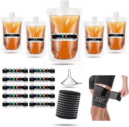 17 Pcs Urine Test Kit – Compact 5Oz Soft-Touch Bags, Secure Hidden 59" Leg Strap - Picture 12 of 12