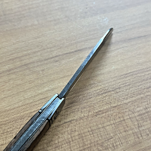 Vintage Taschenmesser - Klappklinge, Holzgriff - 40er Jahre Campingwerkzeug Retro - Bild 10 von 24