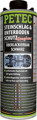 1L Steinschlag- & Rostschutz / Überlackierbar (Schwarz) - PETEC