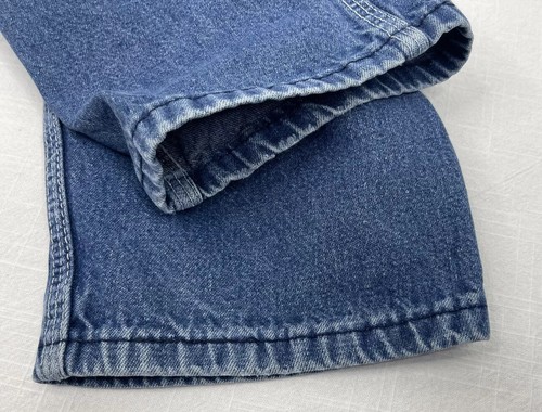 VTG USA Key Imperial Blue Cotton Denim Farmer Rancher Overalls Childrens Sz 5 - Picture 4 of 8