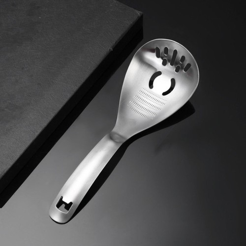 2 Pezzi Cucchiaio Multifunzione Cinque in Uno Flip-Flop Cucchiaio Acciaio Inox - Foto 3 di 12