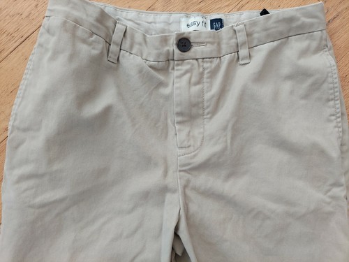 Gap Kids Easy Fit Boys Khaki Pants Adjustable Waist Husky Boys Size 14 Tan Chino - Picture 2 of 12