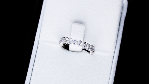 1.54ct Diamond and 18k White Gold Full Eternity Ring Vintage Circa 1980 - Video 1 of 1
