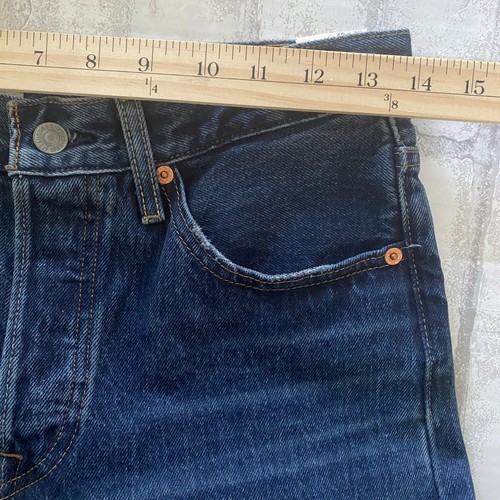 Neu mit Etikett Levis 501 Original Fit Damenjeans hoher Bund gerades Bein Denim Größe 26 x 30 - Bild 4 von 11