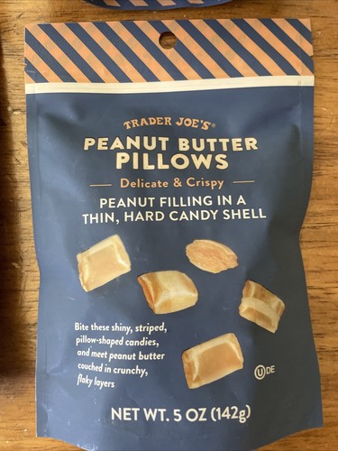Lot Of 4 Trader Joe's Peanut Butter Pillows 5 oz Best by 6/1/25 - Picture 3 of 8