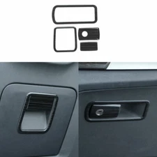 Black Steel Co-Pilot Storage Box Handle Cover Trim For BMW X3 G01 X4 2018-2021