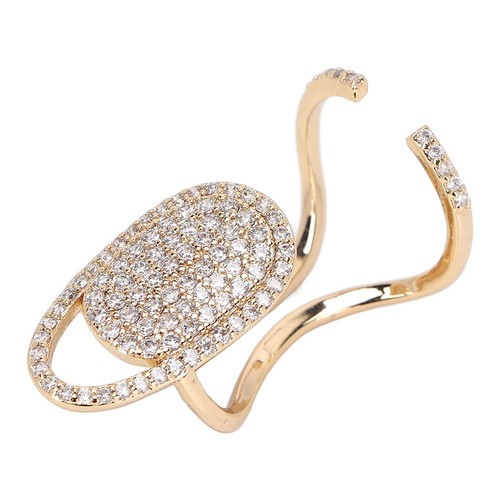 Nail Cover Rings Adjustable Size Practical Material Finger Decoration Rings - Picture 7 of 22